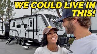 We found a camper WE COULD LIVE IN! Megan loves it! 2025 Grand Design Imagine 2300MK
