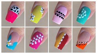 10+ Easy nail art designs with household items || Diy nail art designs at home