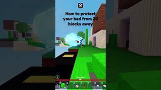 How to Protect your bed in Roblox Bedwars | #shorts