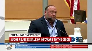 Judge blocks The Onion’s purchase for Infowars amid legal battle with Alex Jones