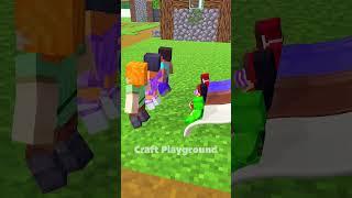 All JJ Team plays slide!  Who will be the first? #shorts #funny #animation #minecraft #maizen #jj
