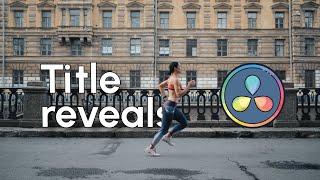 Easy TITLE REVEAL in Davinci Resolve 17