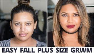 Plus Size Fall Fashion: Easy GRWM, Makeup and Outfit