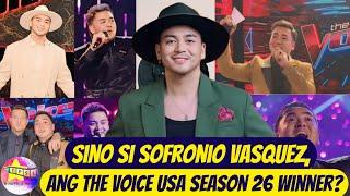 Sino si Sofronio Vasquez, ang The Voice USA Season 26 winner?