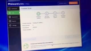 Malware bytes won't scan