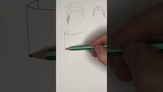 Using a TOILET PAPER ROLL to draw the face. (part 2 of 4)