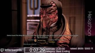 Mass Effect 2 (Best Ending) in 2:08:52 by LettersWords - Hekathon