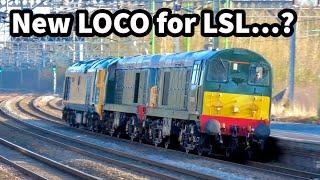 NEW LOCO for LSL..? CHOPPERS Escorting HOOVER to Crewe!