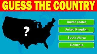 Guess The Country by Its Shape | Country Quiz 