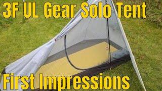 #45 First Impressions Of The 3F UL Gear Solo Ultralight Tent