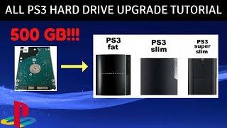 How to upgrade PS3 Hard Drive - New HDD Tutorial