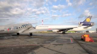 АЛСИБ 2015. Вылет двух Douglas C-47 (DC-3) из Красноярска 07.08.15