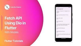 API Call Using Dio with Model in Flutter | Flutter Tutorials