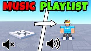 How to make a MUSIC PLAYLIST | Roblox Studio (RANDOMISER + MUTE BUTTON)