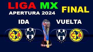 FECHAS, HORARIOS Y CANALES PARA LA GRAN FINAL DE LA LIGA MX APERTURA 2024 (IDA Y VUELTA)