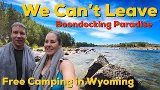 Free camping at a high elevation (8000ft) PARADISE near Pinedale WYOMING!