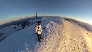 Mt Sherman SUNRISE at 14,036 ft - Colorado 14er - WINTER edition - Insta360 ONE X