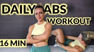 16 MIN DAILY ABS WORKOUT|  NO EQUIPMENT