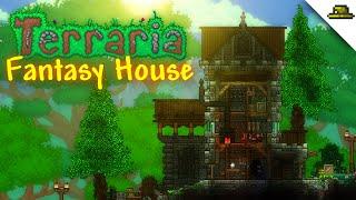 Cozy Fantasy House | TERRARIA SPEED BUILD [Collab Build]