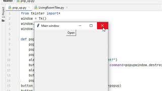 How to make Popup Window with Python Tkinter - Basic GUI #6