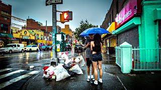 Walking in Rain - SUNSET PARK, NY | Walking in Brooklyn NYC | Sunset Park to Dyker Heights NY