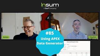 APEX Instant Tips #85: Using APEX Data Generator