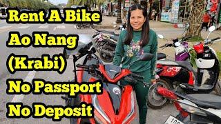 Rent A Bike In Ao Nang, Krabi, Thailand (No Passport No Deposit)