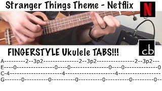 STRANGER THINGS THEME (Netflix) FINGERSTYLE Ukulele TUTORIAL