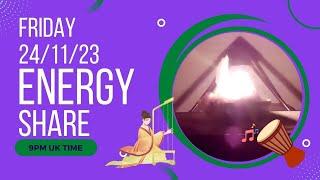Friday 24th November 9pm GMT 2023 Energy Share: Candle meditation music 432hz