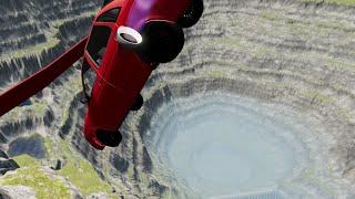 Cars VS Huge Canyon In BeamNG.Drive #2