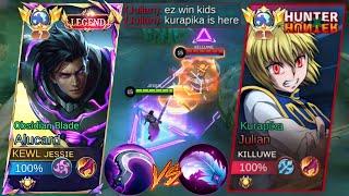 GLOBAL ALUCARD VS KURAPIKA JULIAN TRASHTALKER WHO IS LIFESTEAL KING? (INTENSE MATCH)BEST BUILD 2025