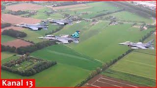 The Netherlands demonstrated the F-16s which will send to Ukraine