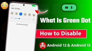 what is green dot in mobile | how to disable green dot in android 12 | android 12 green dot