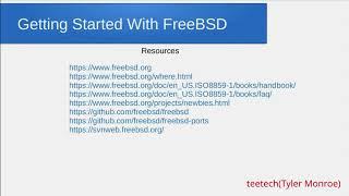 Getting Started With FreeBSD