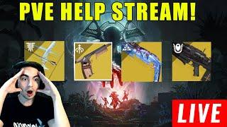 LIVE - DESTINY 2 HELP STREAM! CONDITIONAL FINALITY, BURIED BLOODLINE, WISH-ENDER + MORE!