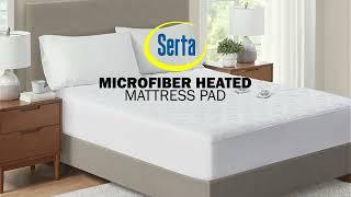 The Serta Microfiber Heated Mattress Pad