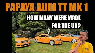 How to discover how many Audi TT mk1 Cars were made in a particular colour - Papaya Audi TT mk1