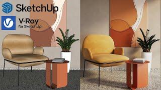 Free V-Ray for SketchUp Visualization Course | Create Photorealistic Render | Tutorial