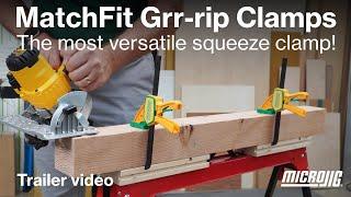 MatchFit Grr-rip Clamp - The most versatile squeeze clamp. (Trailer Video)