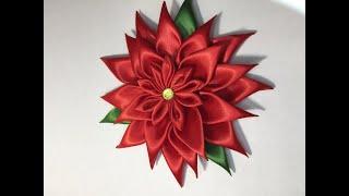 Kanzashi Poinsettia Flower