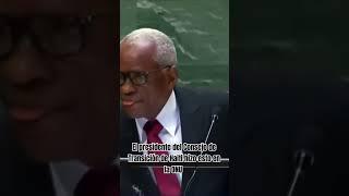 El presidente del Consejo de Transición de Haití bebió de la jarra durante su discurso en la ONU