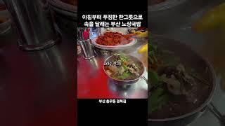 부산 아침에 즐기는 노상 국밥 노포맛집 #봉스타 #부산 #자갈치 #경북집