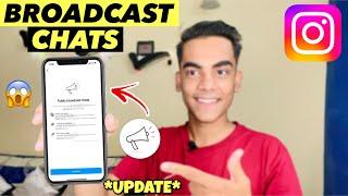 Instagram Broadcast Chats | How To Enable & Use Broadcast Chats on Instagram | Instagram New Update