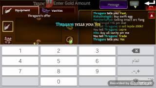 Arcane legends Scammer Name: "Thragans"