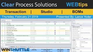 WINSHUTTLE Tutorial and WEBTips: Recording CS01–Bill of Material (BOM) in Studio