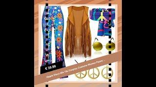 Faschings-Favoriten: Hippie Disco 60s 70s Cosplay Cos... für nur €39.99! Entdecke jetzt