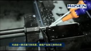 Haisen Automatic Gang Type CNC Lathe for Steel Bar Processing with Gantry Loader