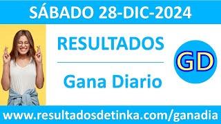 Resultado del sorteo Gana Diario del sabado 28 de diciembre de 2024