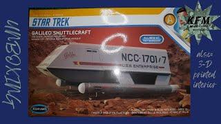 POLAR LIGHTS STAR TREK GALILEO SHUTTLECRAFT UNBOXING