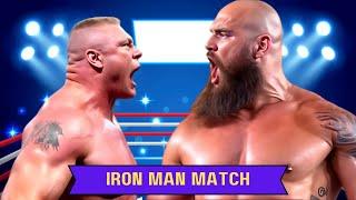 FULL MATCH Braun Strowman vs Brock Lesnar wwe 2k24 wrestling Gameplay IRON MAN